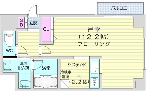 西１８丁目駅 徒歩2分 6階の物件間取画像